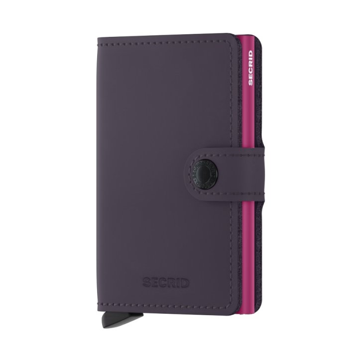 Secrid Miniwallet matte dark purple-fuchsia